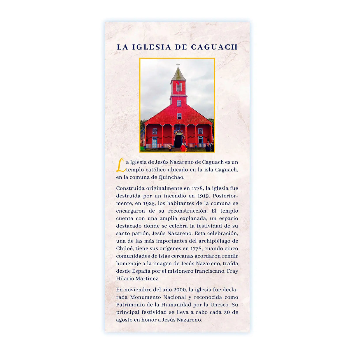 Calendario Jesús Nazareno de Caguach - 2026