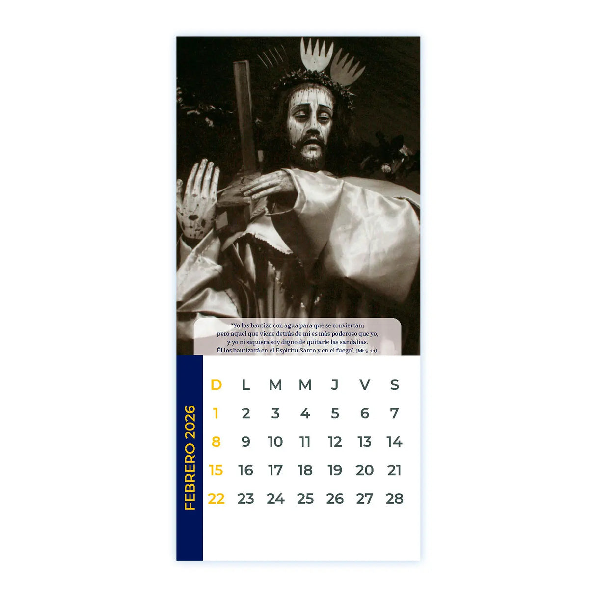 Calendario Jesús Nazareno de Caguach - 2026