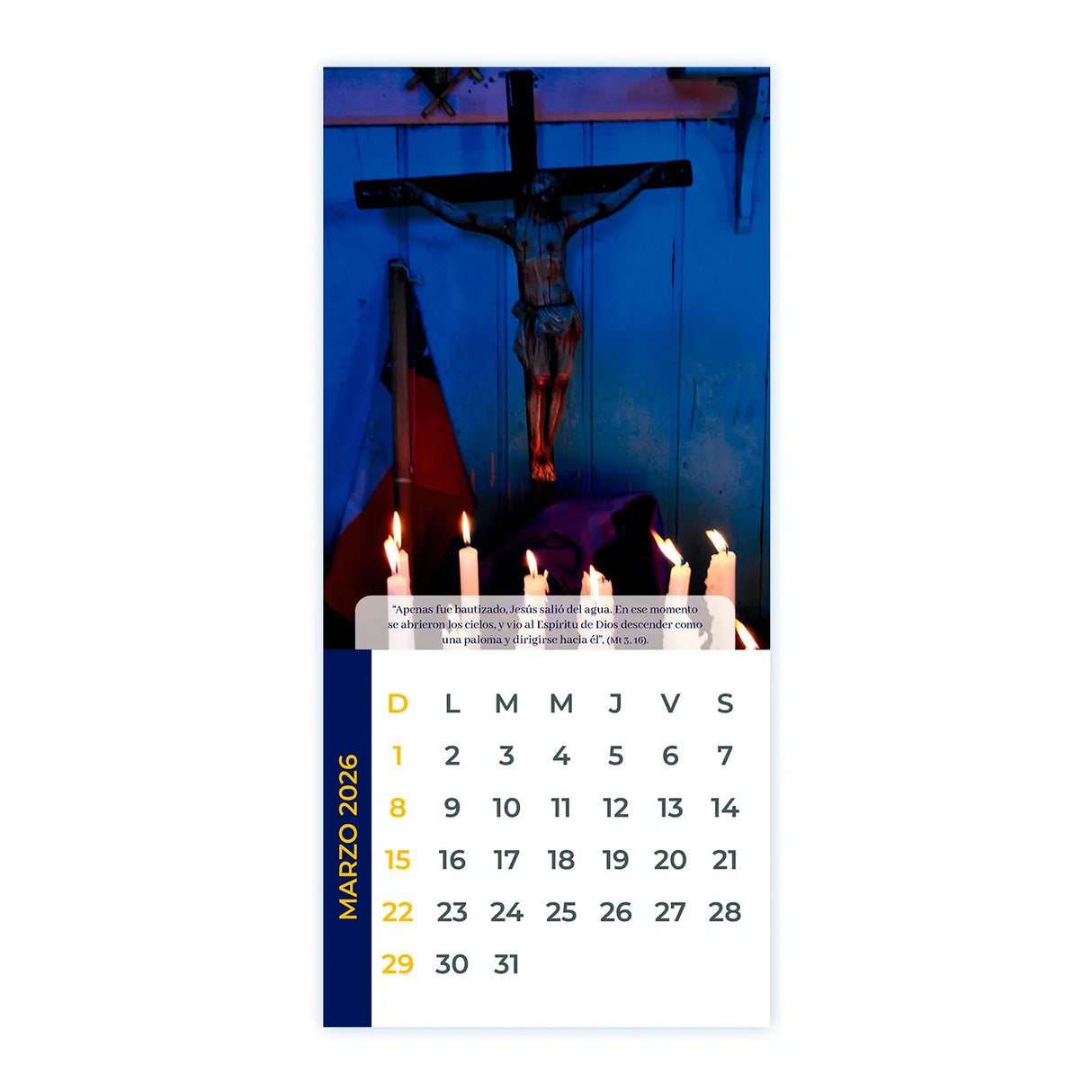Calendario Jesús Nazareno de Caguach - 2026