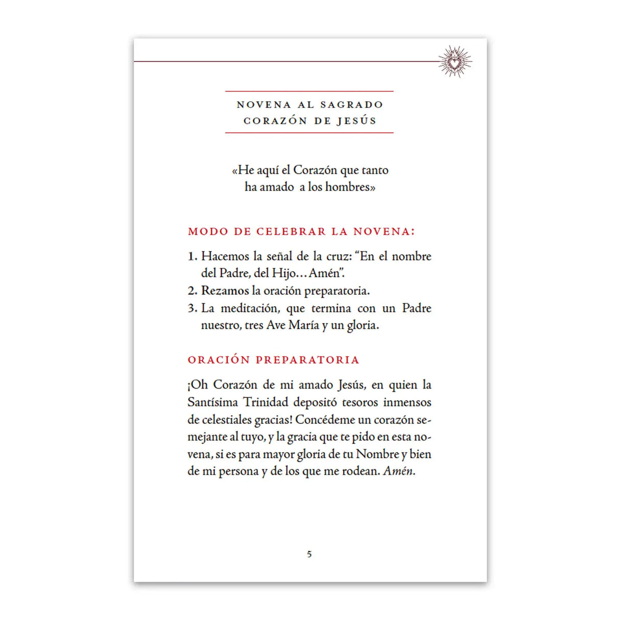 Devoción y novena al Sagrado Corazón de Jesús