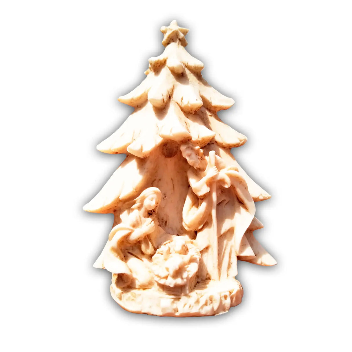Ceramic Pine Nativity Scene (9 cm)