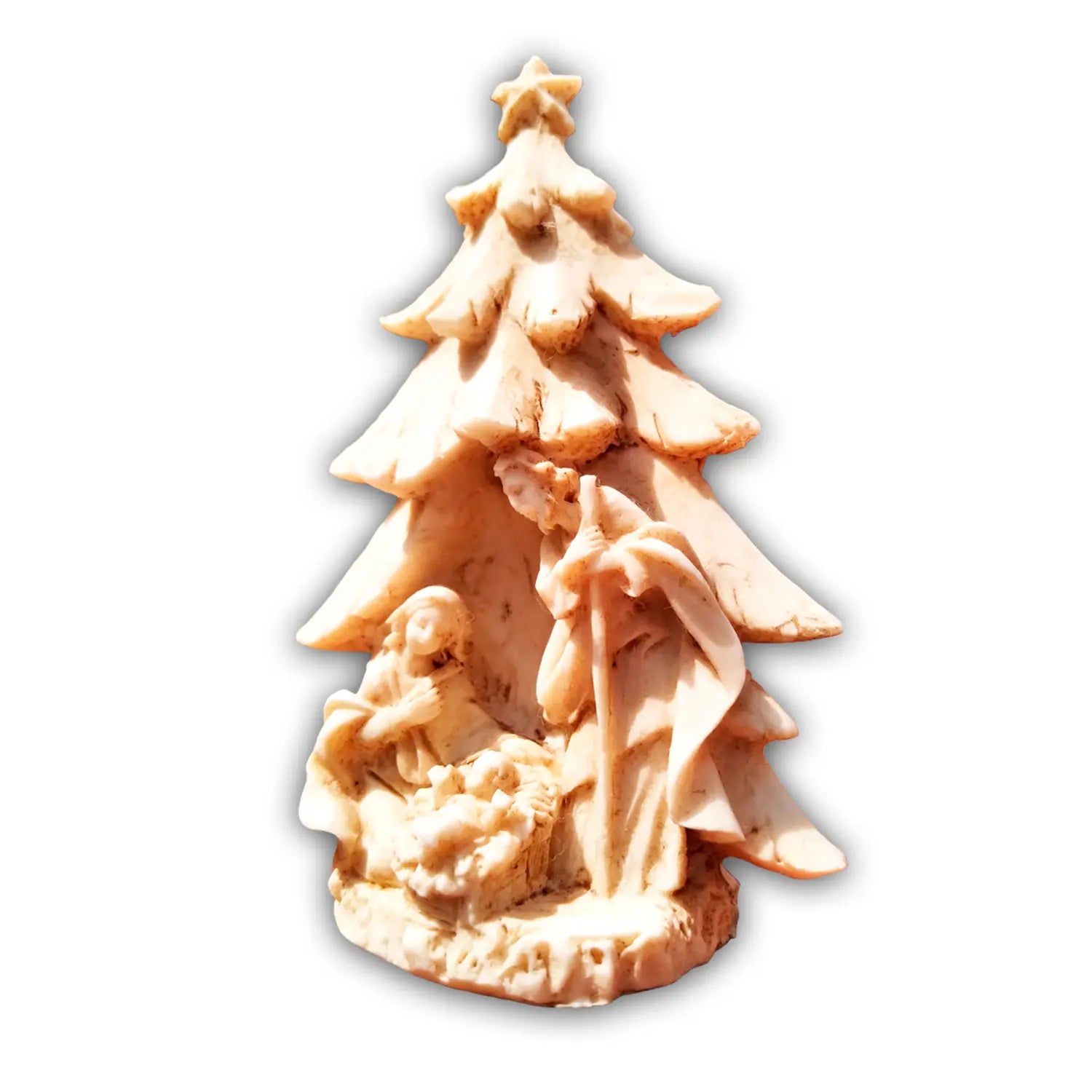 Ceramic Pine Nativity Scene (9 cm)