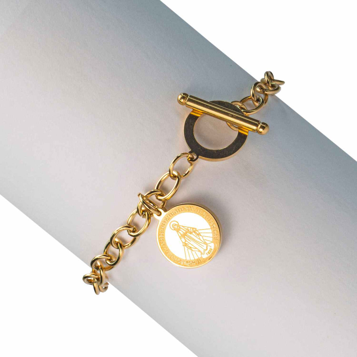 Pulsera Acero Virgen Milagrosa