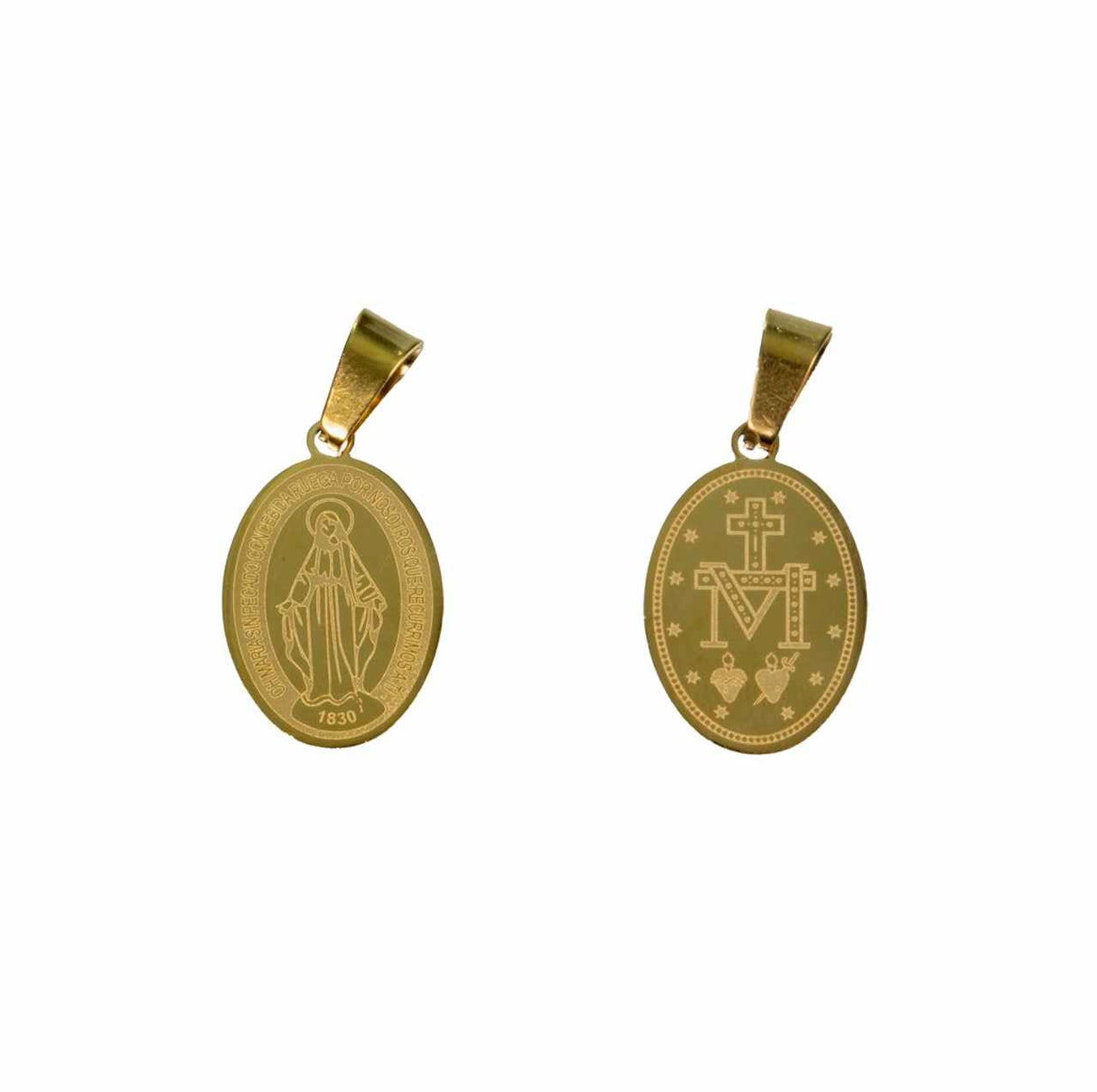 Medalla Acero Virgen Milagrosa