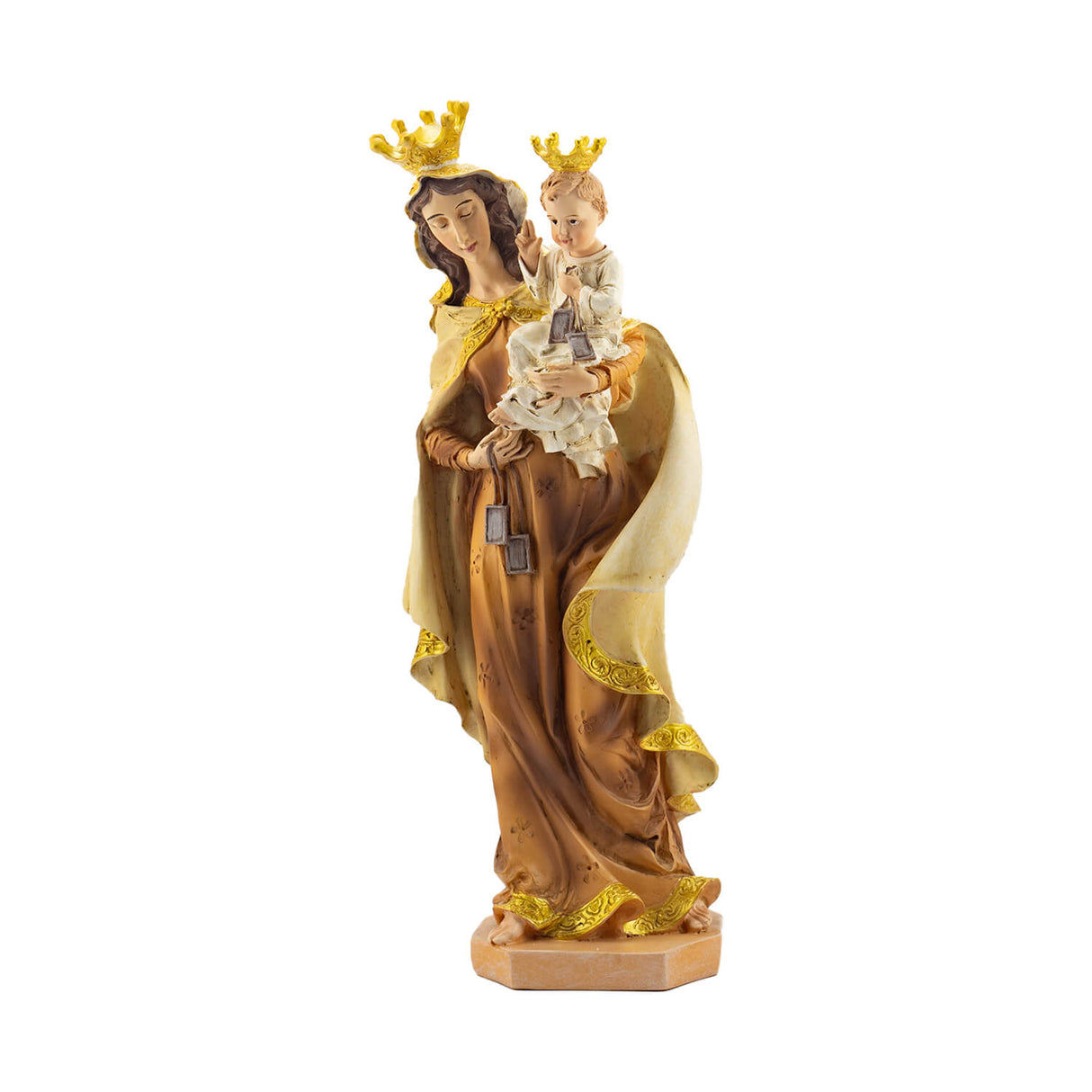 Virgen del Carmen 26 cms. (Resina)
