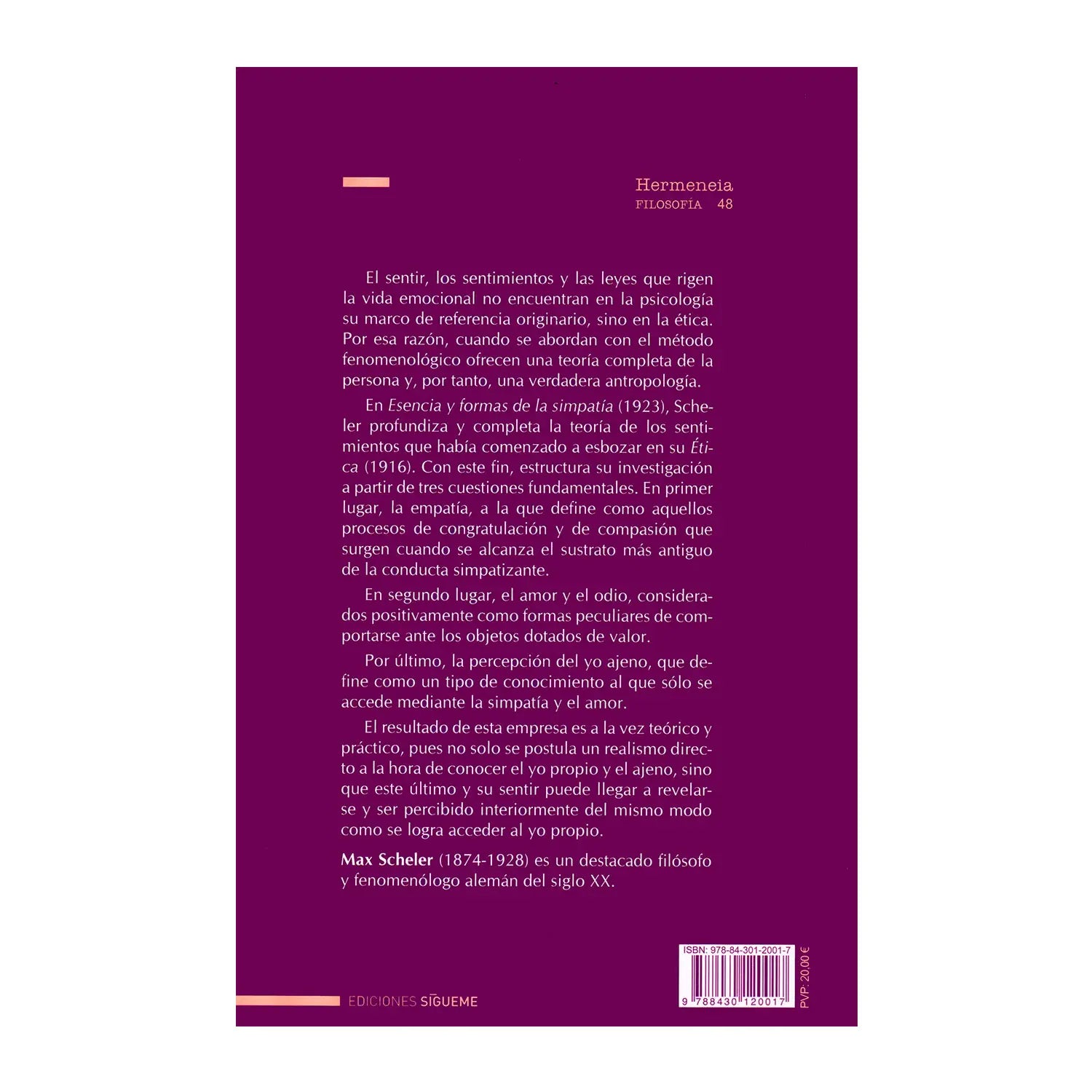 Esencia y Formas de la Simpatia