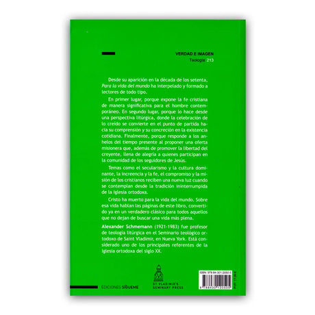 For the life of the world