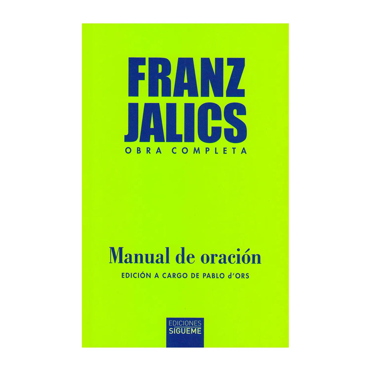 Franz Jalics: Manual de Oración