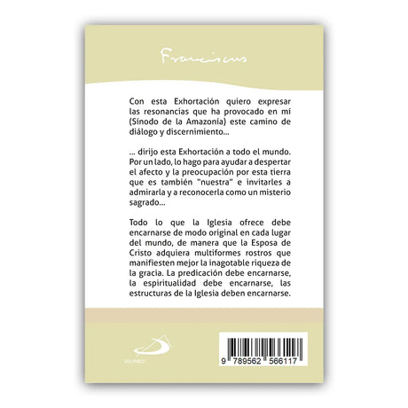 Querida Amazonía Exhortación Postsinodal