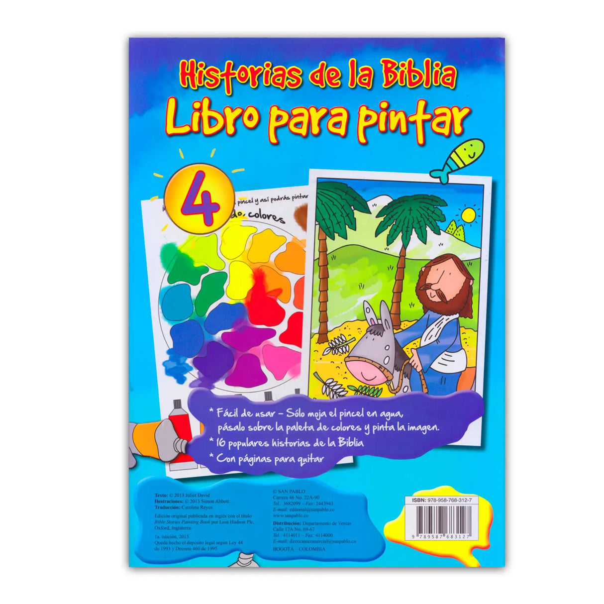 Historia de la Biblia para Pintar 4