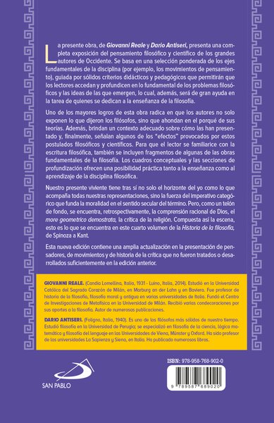 Historia de la Filosofía Tomo 4 - Edición Renovada