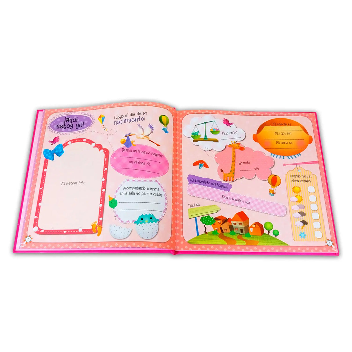 El álbum de mi bebé ¡Es una niña! (Rosado)