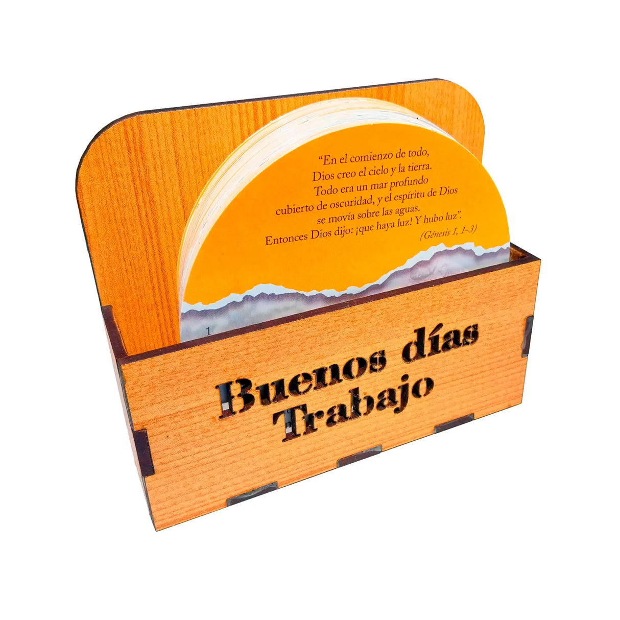 Buenos días Trabajo (Caja de Madera con fichas)