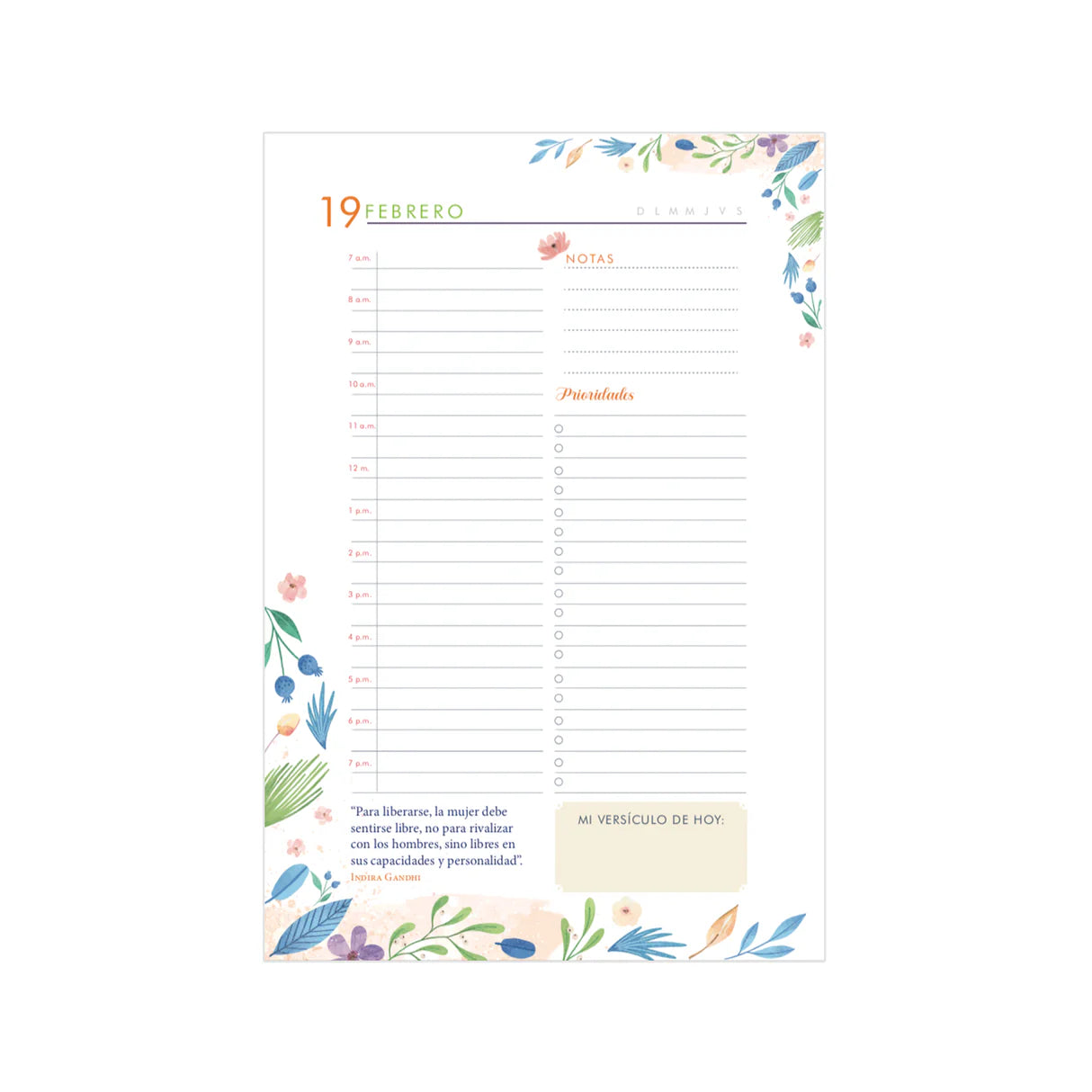 Agenda Mujer Virtuosa Permanente San Pablo