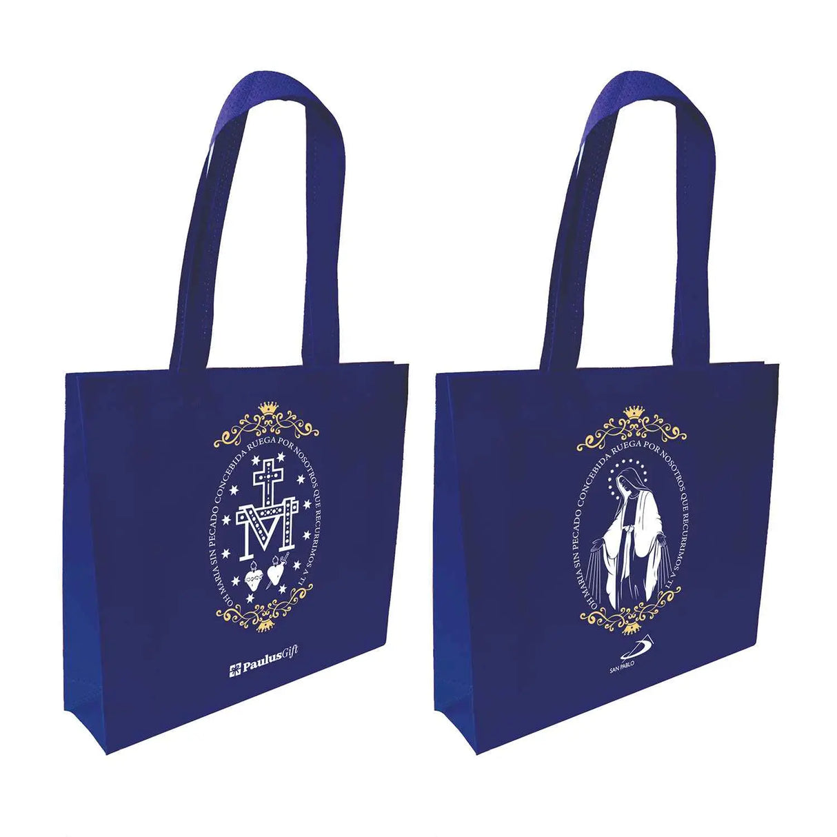 Bolsa Eco Devocional 25 x 25 Virgen Medalla Milagrosa