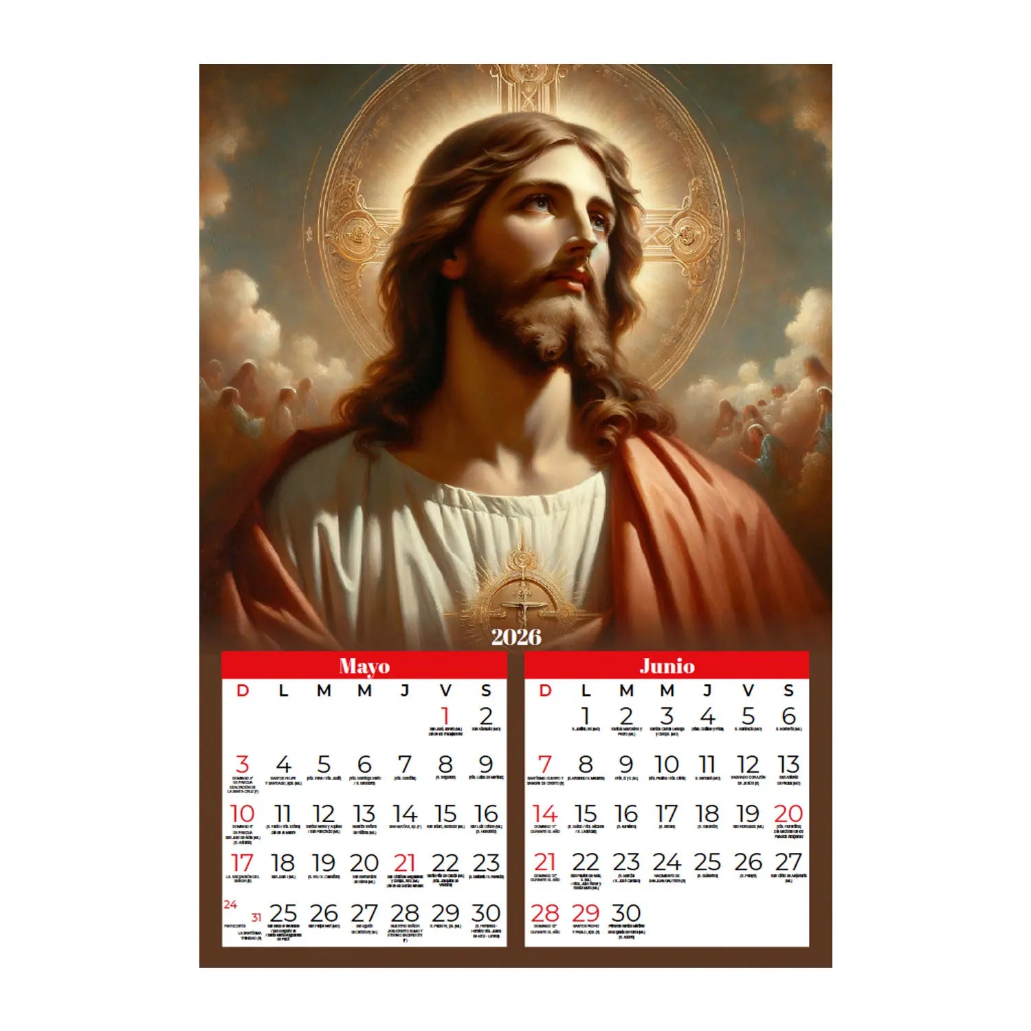 Calendario Católico 2026 - Portada Sagrado Corazón (EDICIÓN LIMITADA)