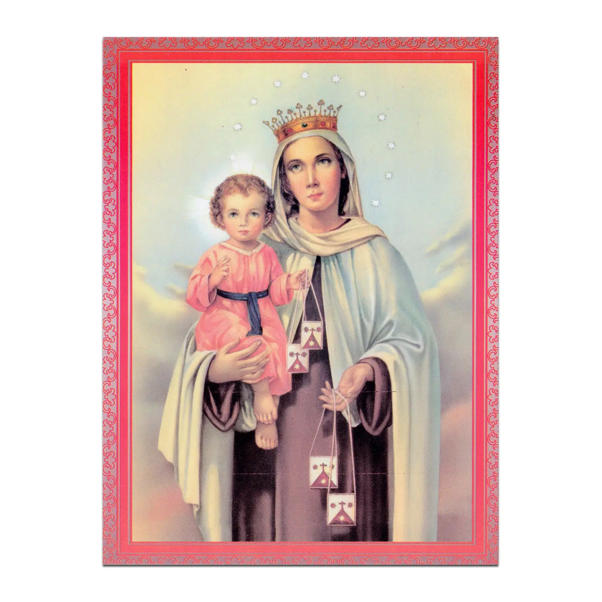 Estampa Postal Virgen del Carmen (10 Ejemplares)