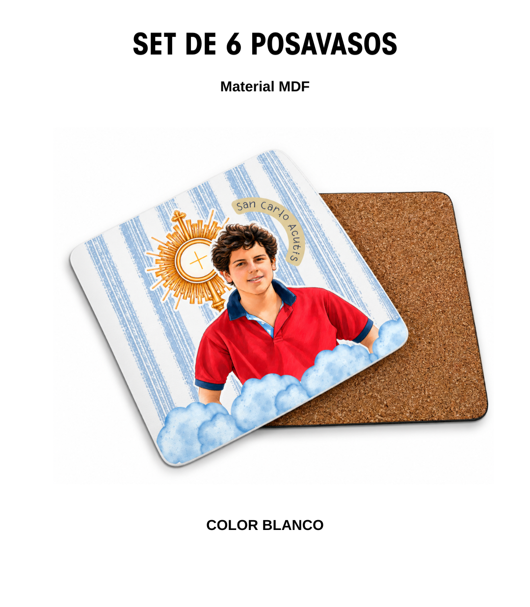 Set de 6 Posavasos Acutis
