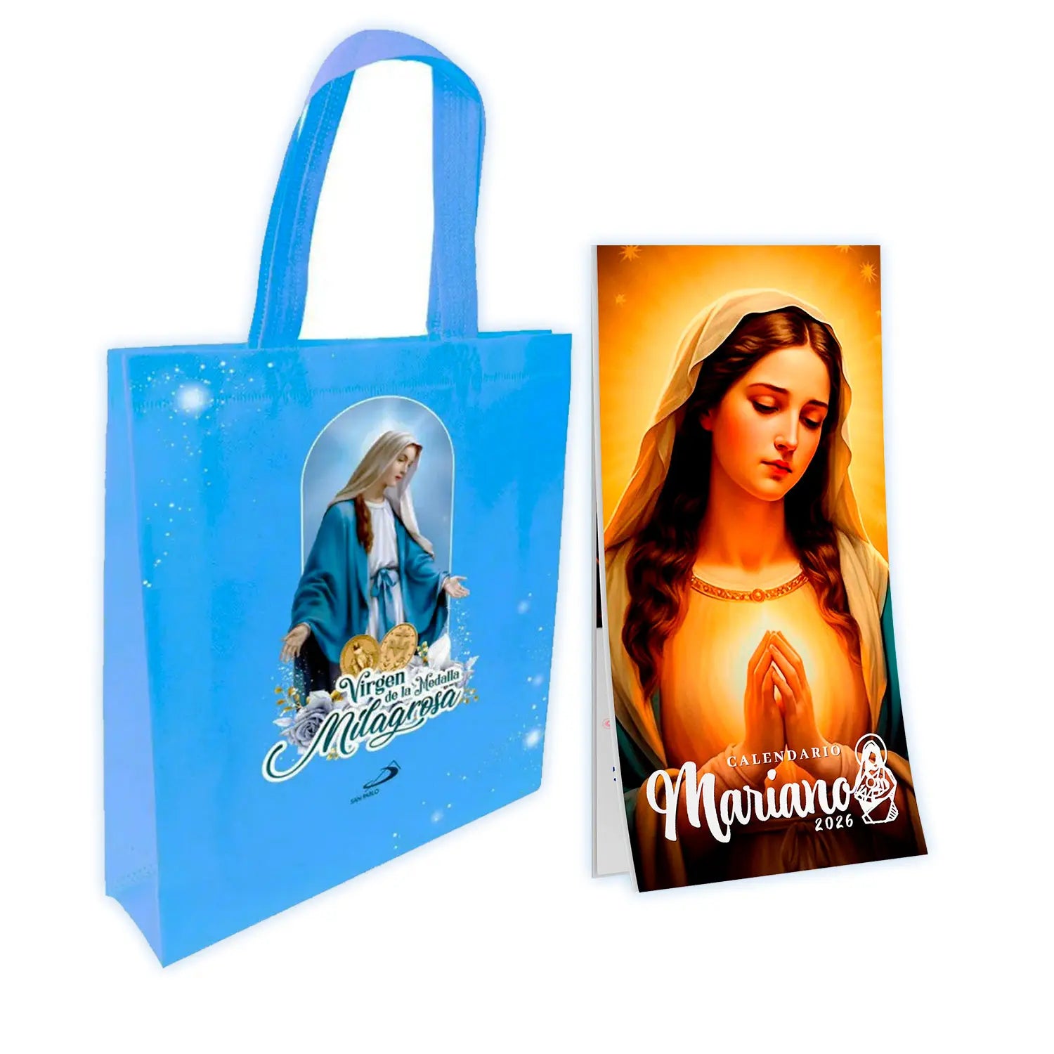 Pack Bolsa Ecológica + Calendario Virgen María 2026
