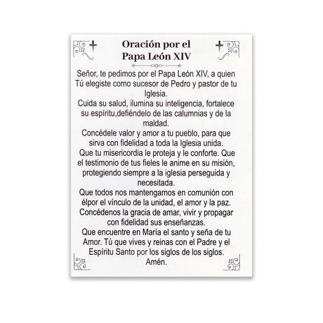 Estampa Postal León XIV ( 10 ejemplares)
