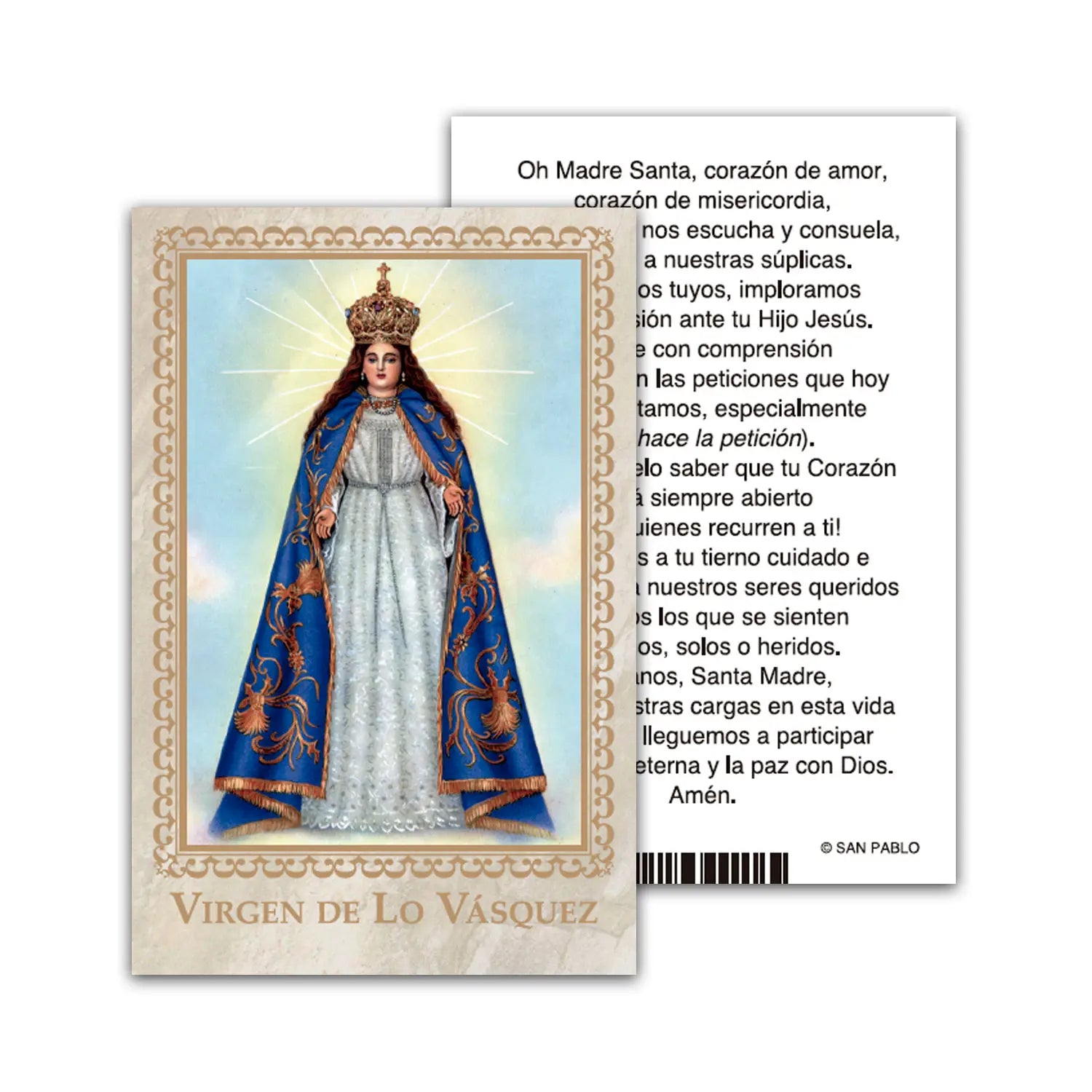 Estampa Virgen de Lo Vasques ( 50 unidades)