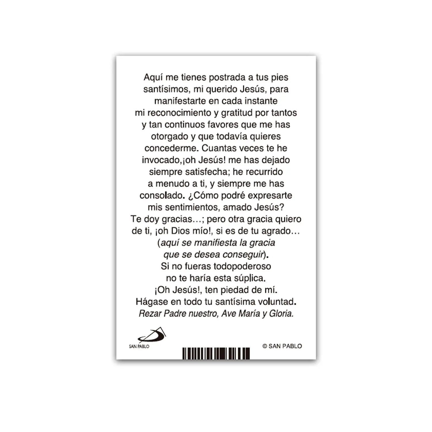 Estampa San Gema ( 50 unidades)