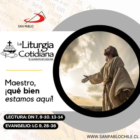 6 de agosto: LA TRANSFIGURACIÓN DEL SEÑOR (F). Blanco.