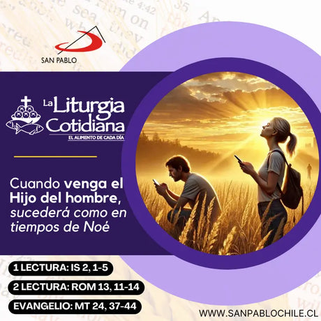 30 de noviembre: 1º de Adviento. Morado.