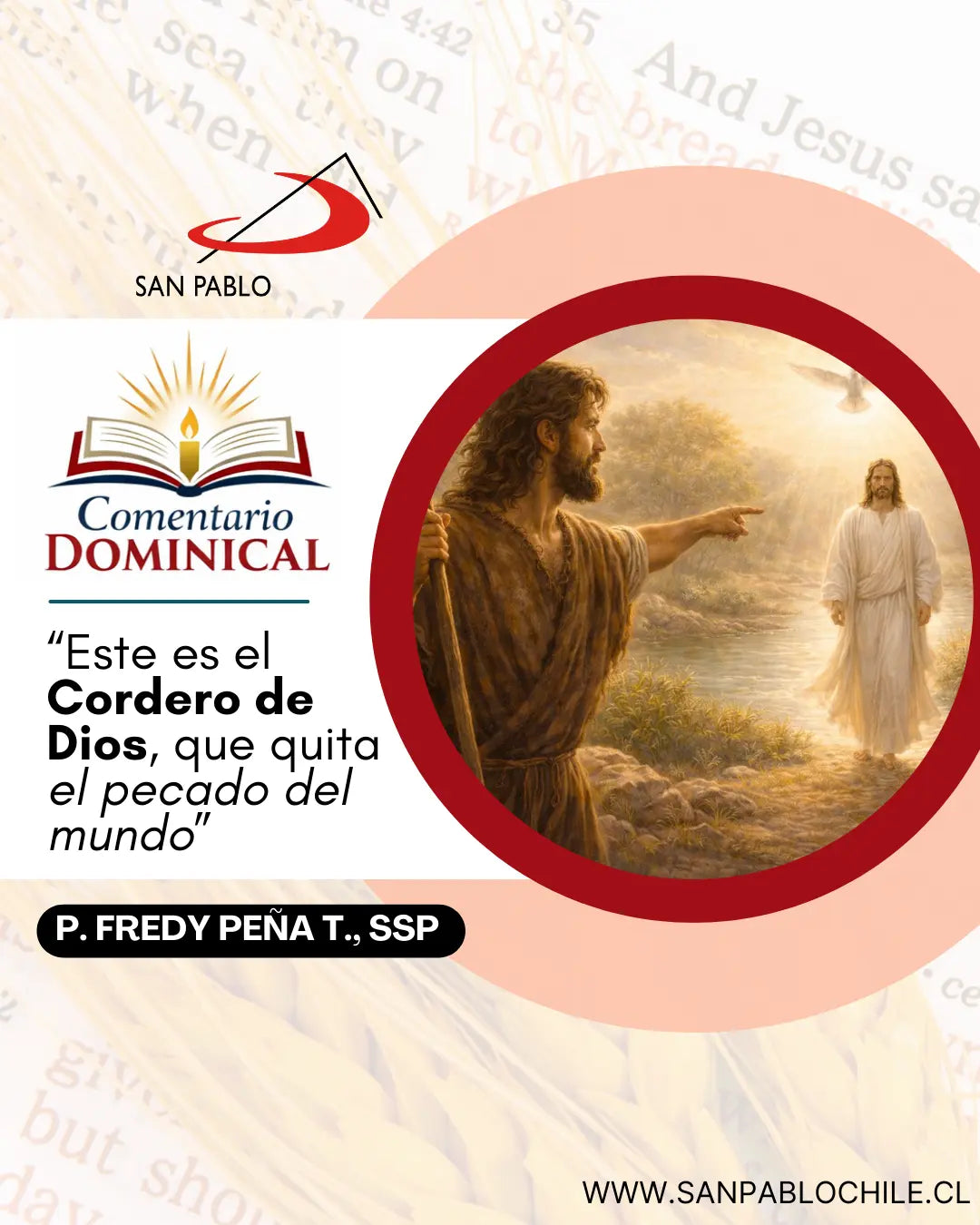 “Este es el Cordero de Dios, que quita el pecado del mundo”