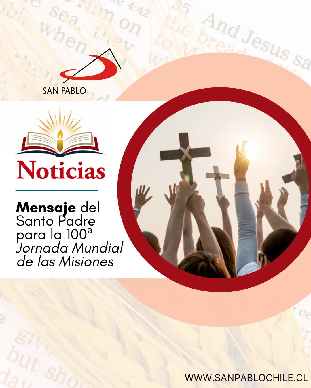 Mensaje del Santo Padre para la 100ª Jornada Mundial de las Misiones