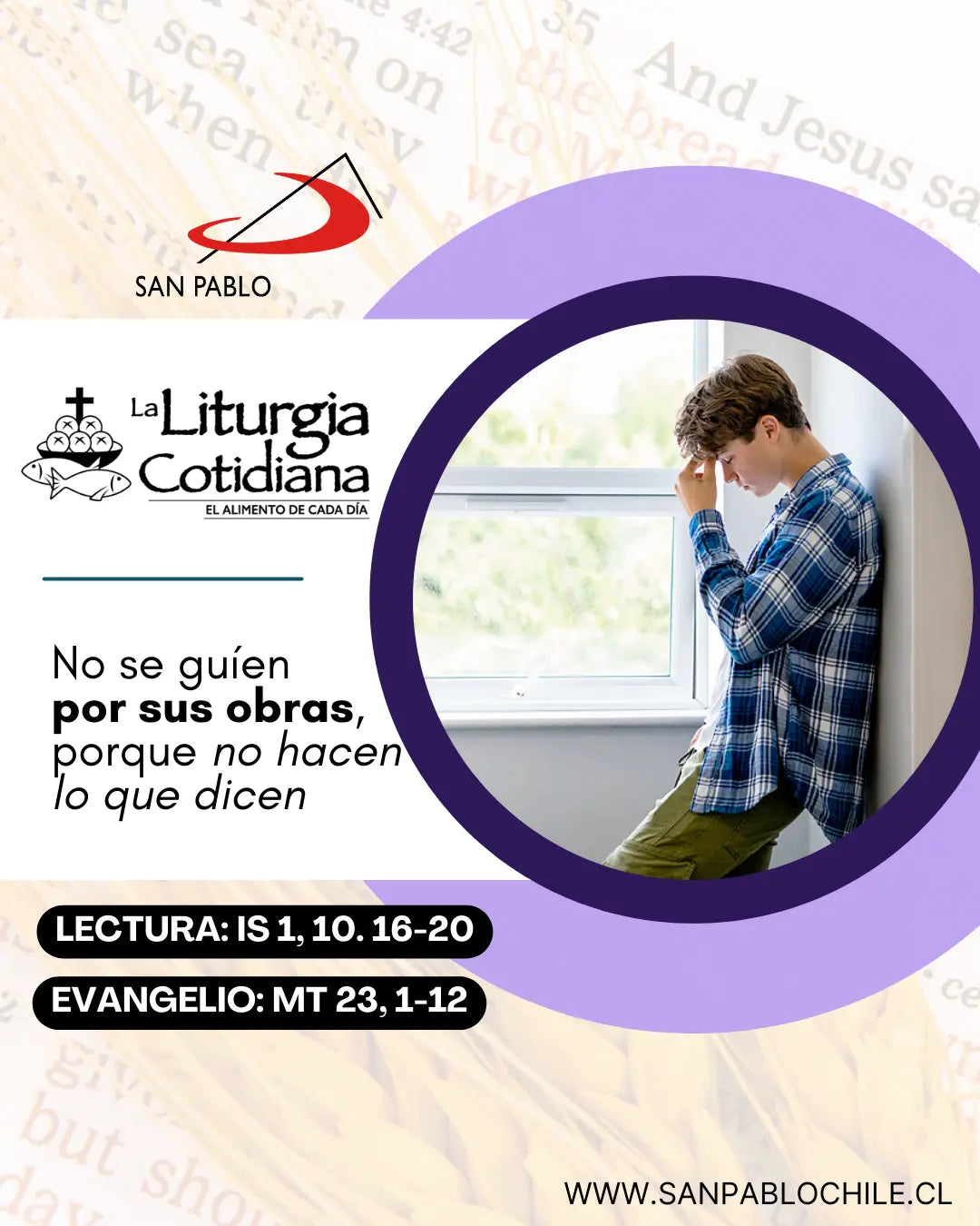 3 de marzo: 2º de Cuaresma. Morado