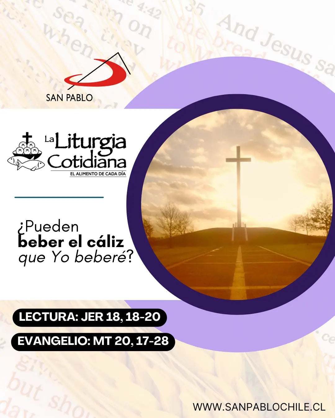 4 de marzo: 2º de Cuaresma. Morado