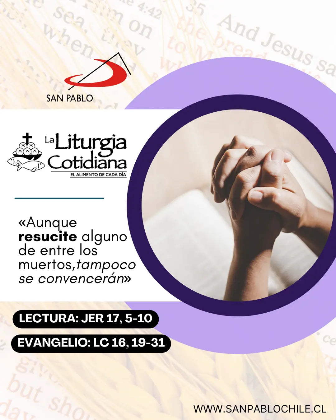 5 de marzo: 2º de Cuaresma. Morado
