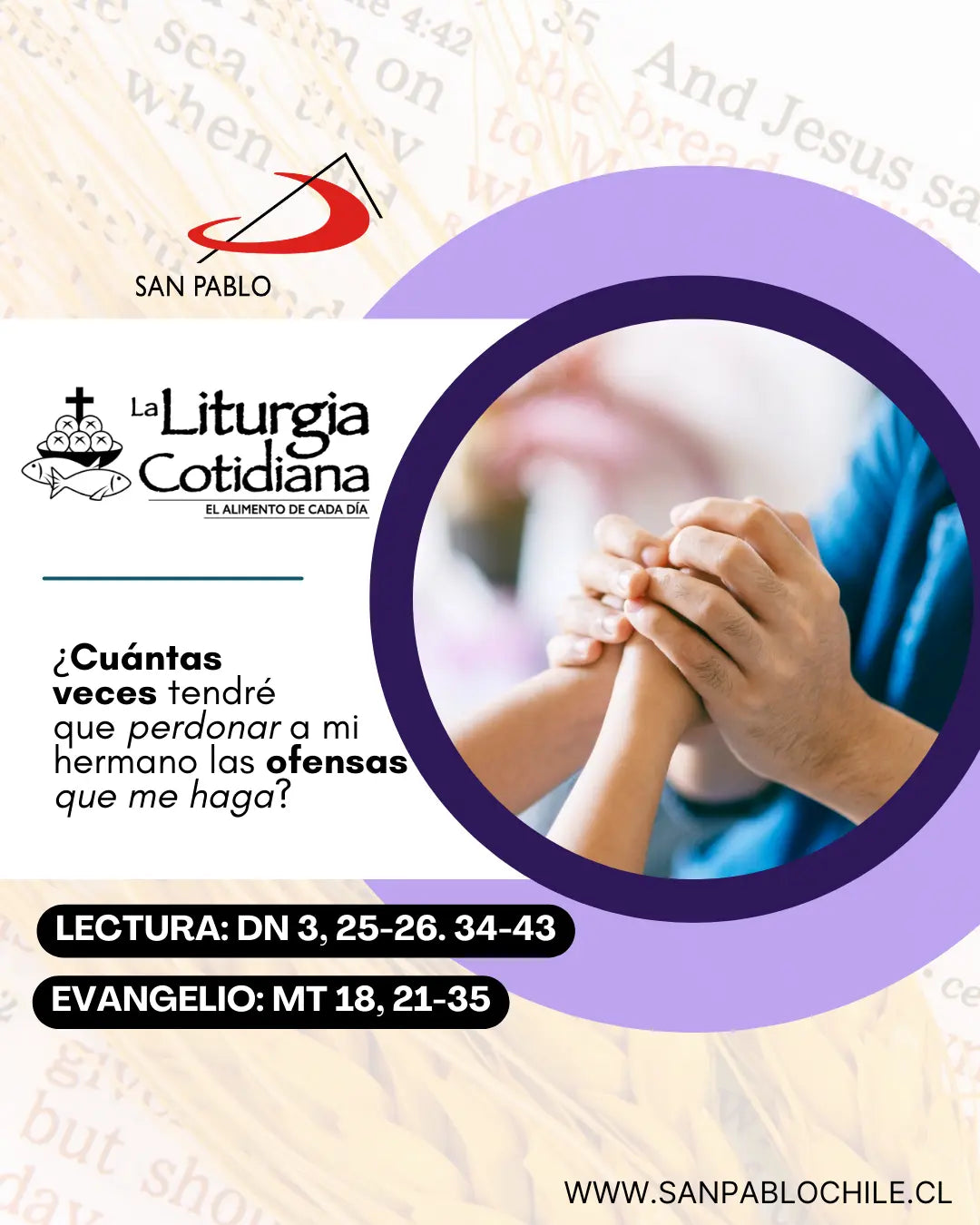 10 de marzo: 3º de Cuaresma. Morado