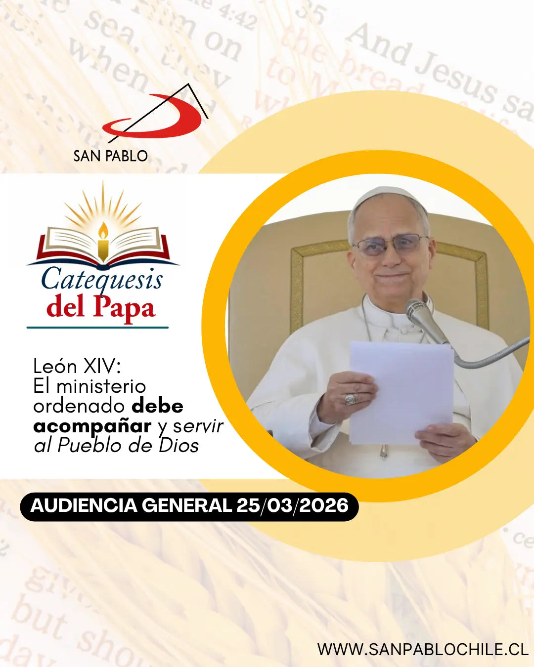 El ministerio ordenado debe acompañar y servir al Pueblo de Dios