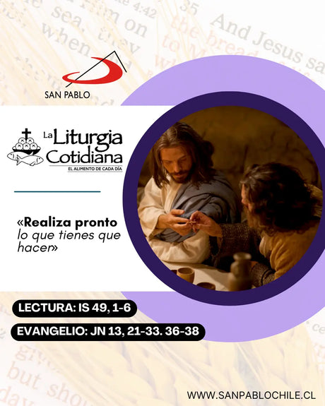 31 de marzo: MARTES SANTO. Morado.