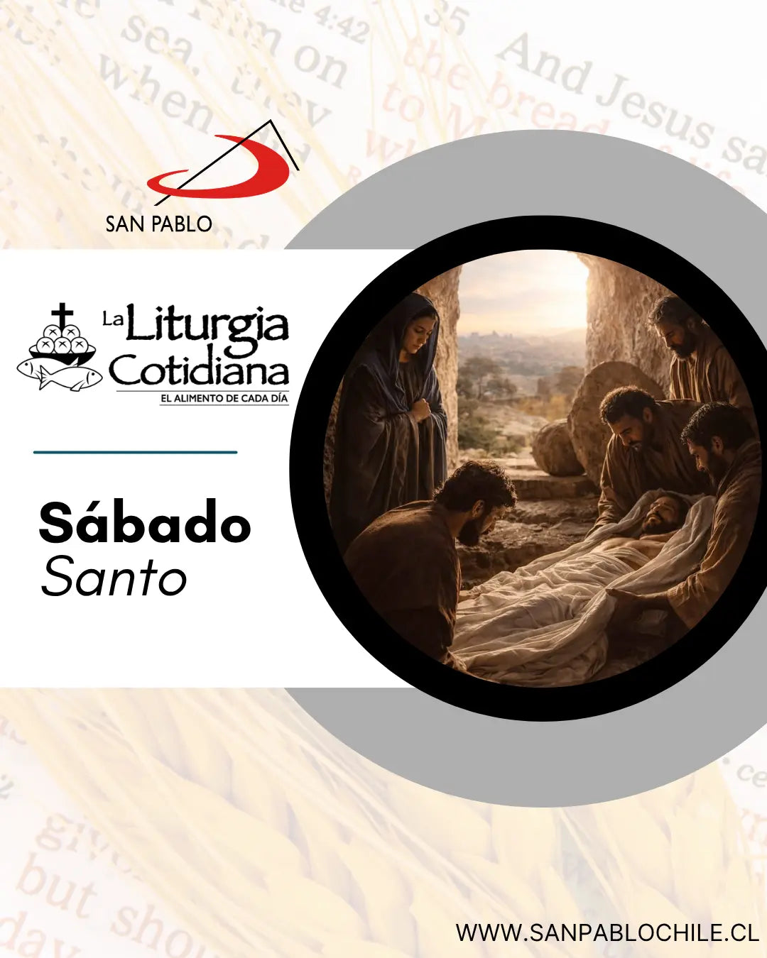 4 de abril: SÁBADO SANTO. Blanco
