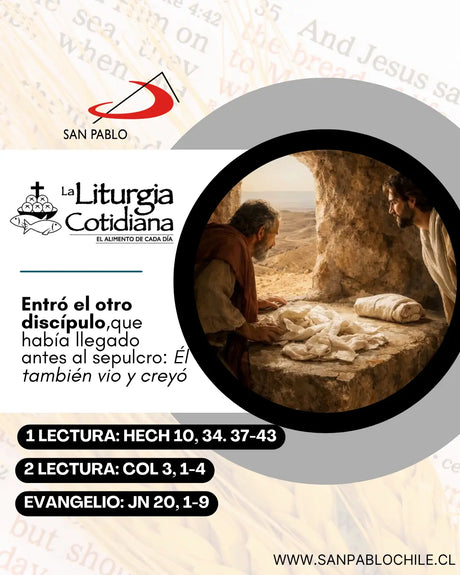 5 de abril: DOMINGO DE PASCUA DE LA RESURRECCIÓN DEL SEÑOR (S). Blanco.