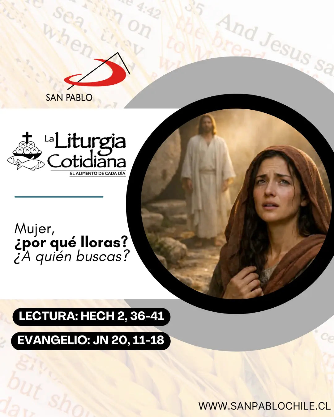 7 de abril: MARTES DE LA OCTAVA DE PASCUA. Blanco.
