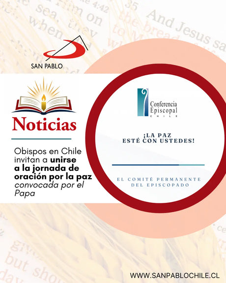 Obispos en Chile invitan a unirse a la jornada de oración por la paz convocada por el Papa