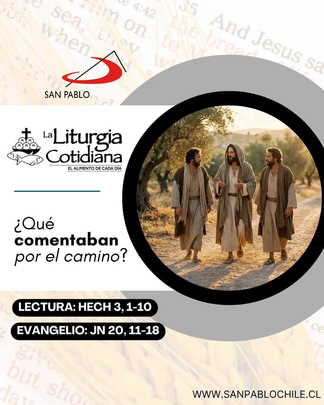 8 de abril: MIÉRCOLES DE LA OCTAVA DE PASCUA. Blanco.