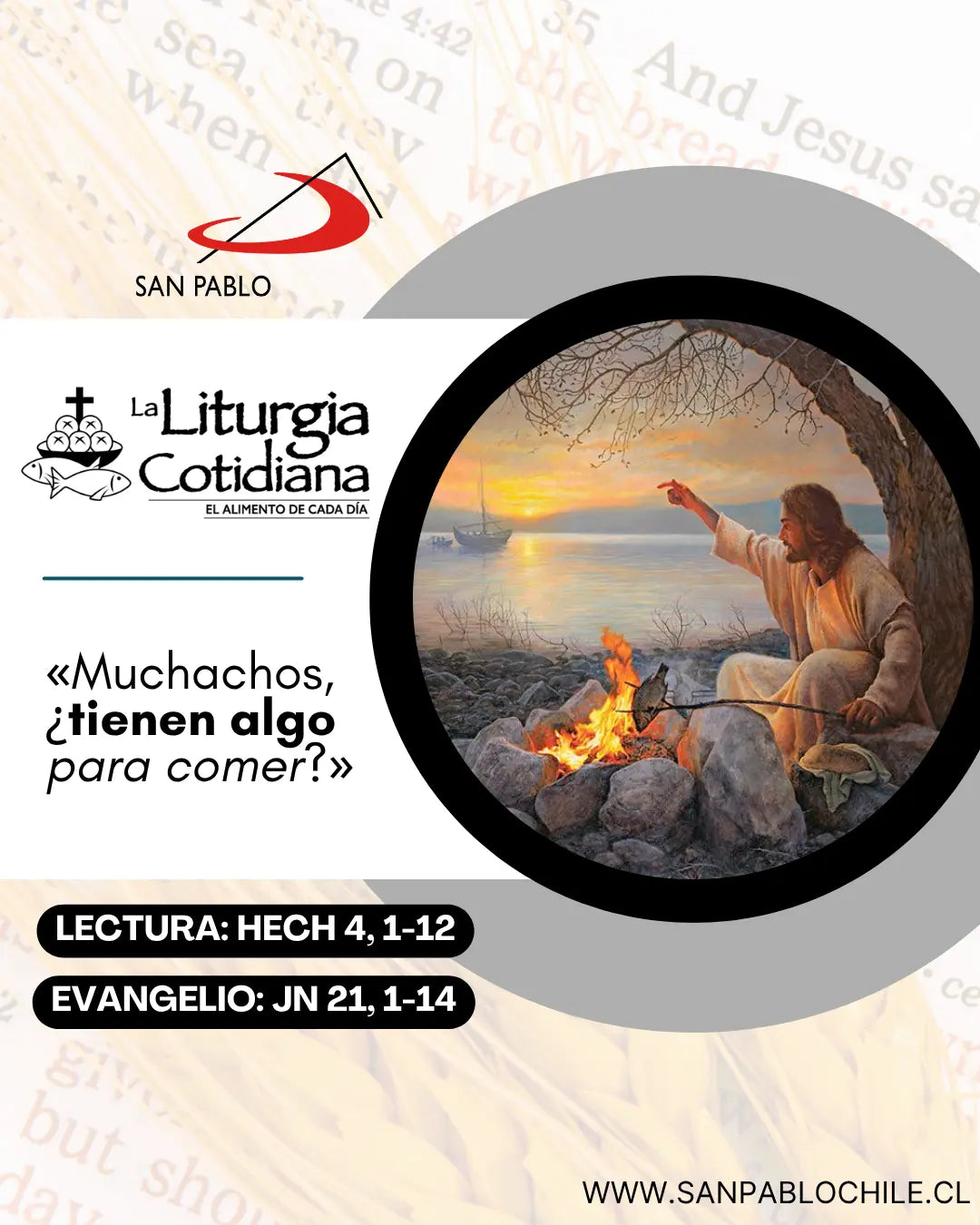 10 de abril: VIERNES DE LA OCTAVA DE PASCUA. Blanco.