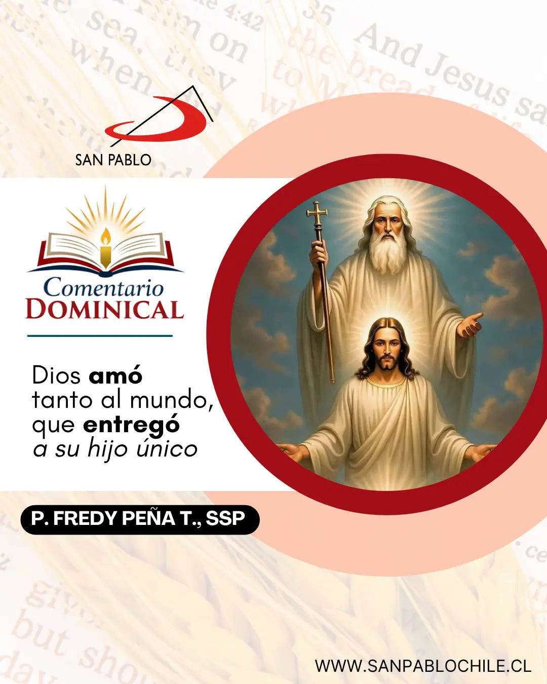 Dios amó tanto al mundo, que entregó a su hijo único