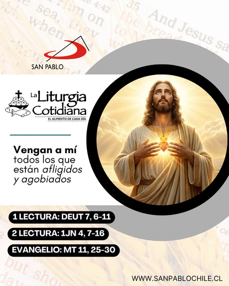 12 de junio: SAGRADO CORAZÓN DE JESÚS (S). Blanco.