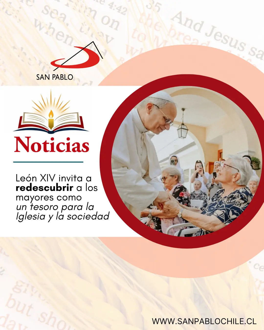 León XIV invita a redescubrir a los mayores como un tesoro para la Iglesia y la sociedad