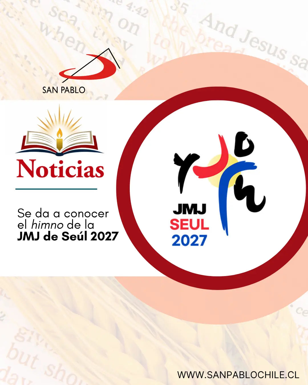 Se da a conocer el himno de la JMJ de Seúl