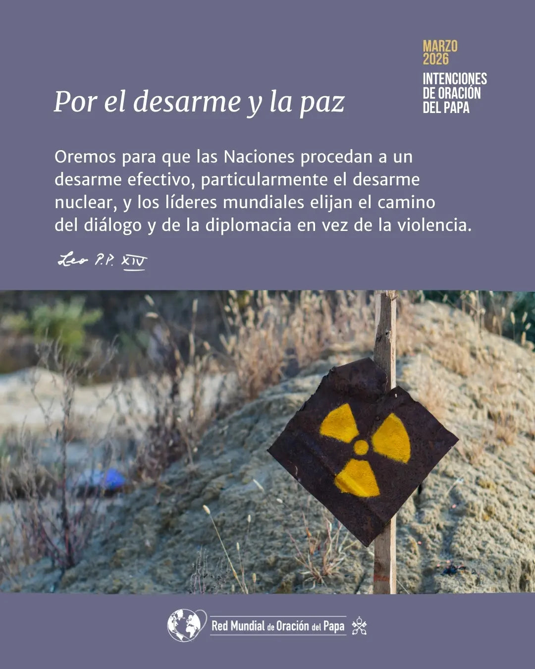 León XIV llama a “desarmar los corazones para construir la paz”