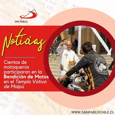 Cientos de motoqueros participaron en la Bendición de Motos en el Templo Votivo de Maipú