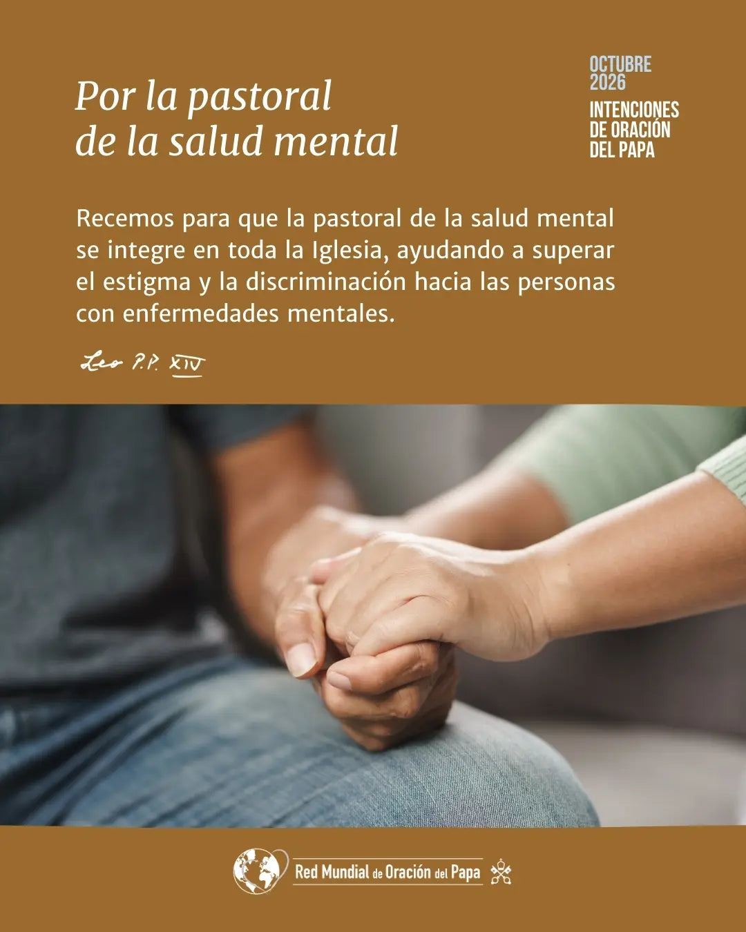 El Papa León XIV pide rezar “Por la pastoral de la salud mental”