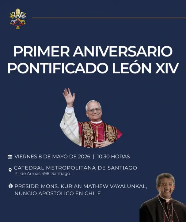 Nunciatura en Chile invita a orar por el primer aniversario del pontificado de León XIV